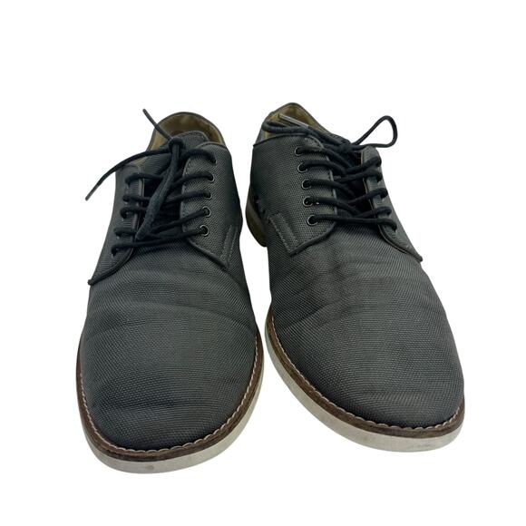 Calvin Klein Aggussie Oxford Flat Shoes Men’s 9.5 Dark Grey Nylon Lace-Up - Picture 6 of 10